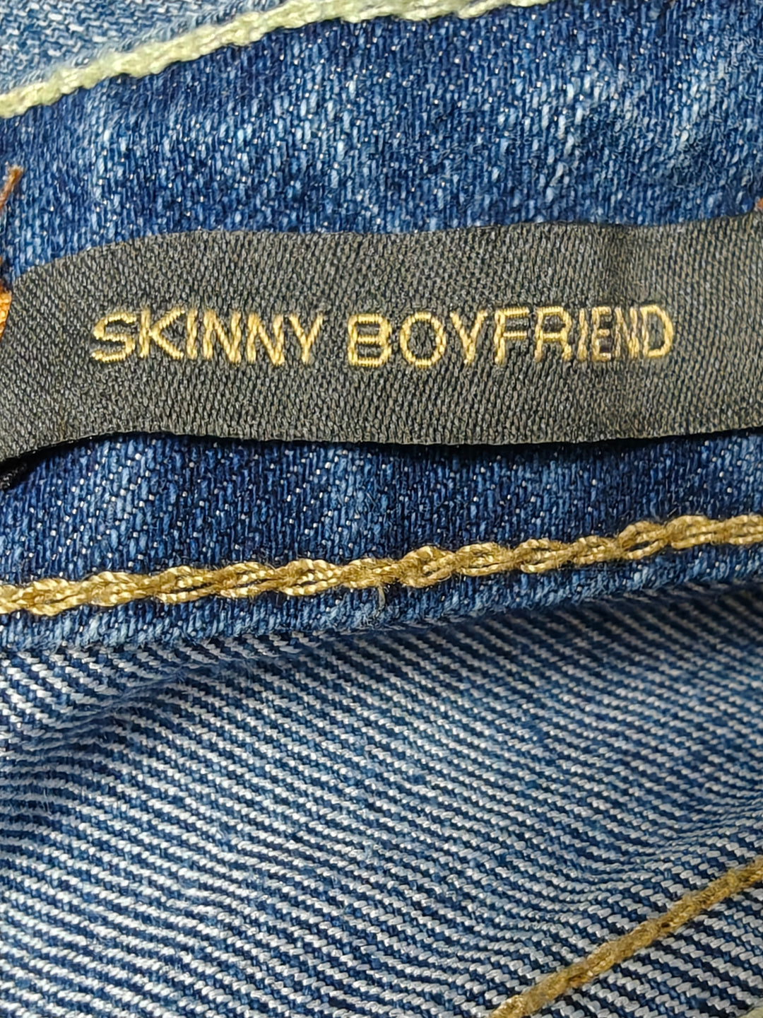 Womens JAG Skinny Boyfriend Jeans Medium Wash Blue Size 14