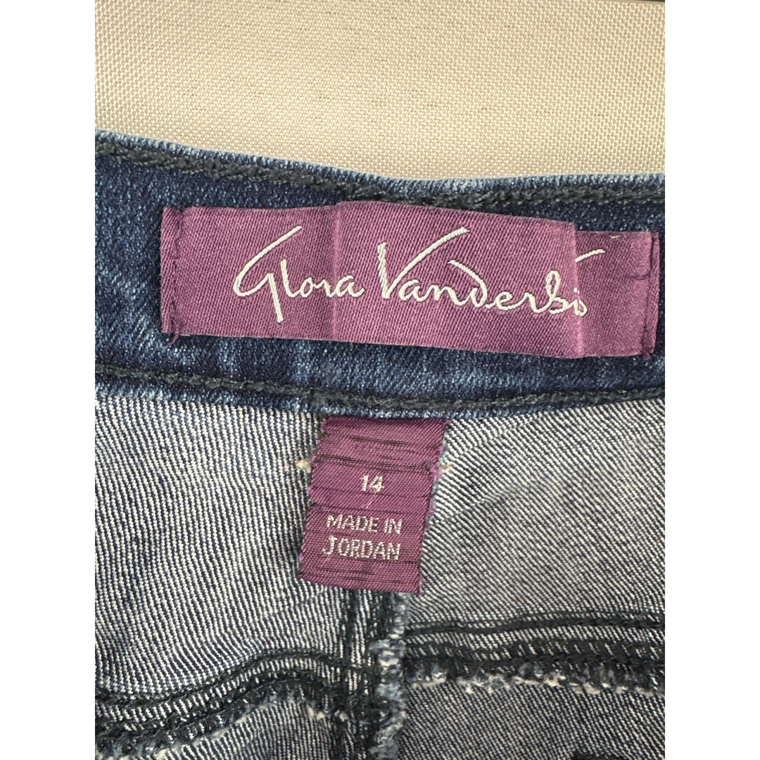 Women’s Gloria Vanderbilt Size 14 Dark Blue Straight Leg Jeans