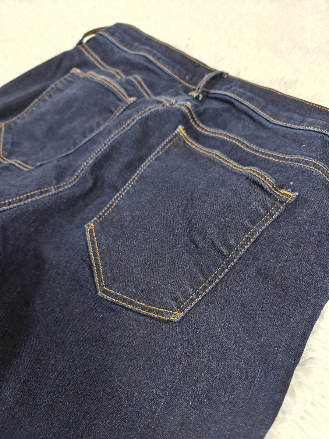 Womens Gap 1969 True Skinny Jeans Dark Indigo Blue Size 32 Long