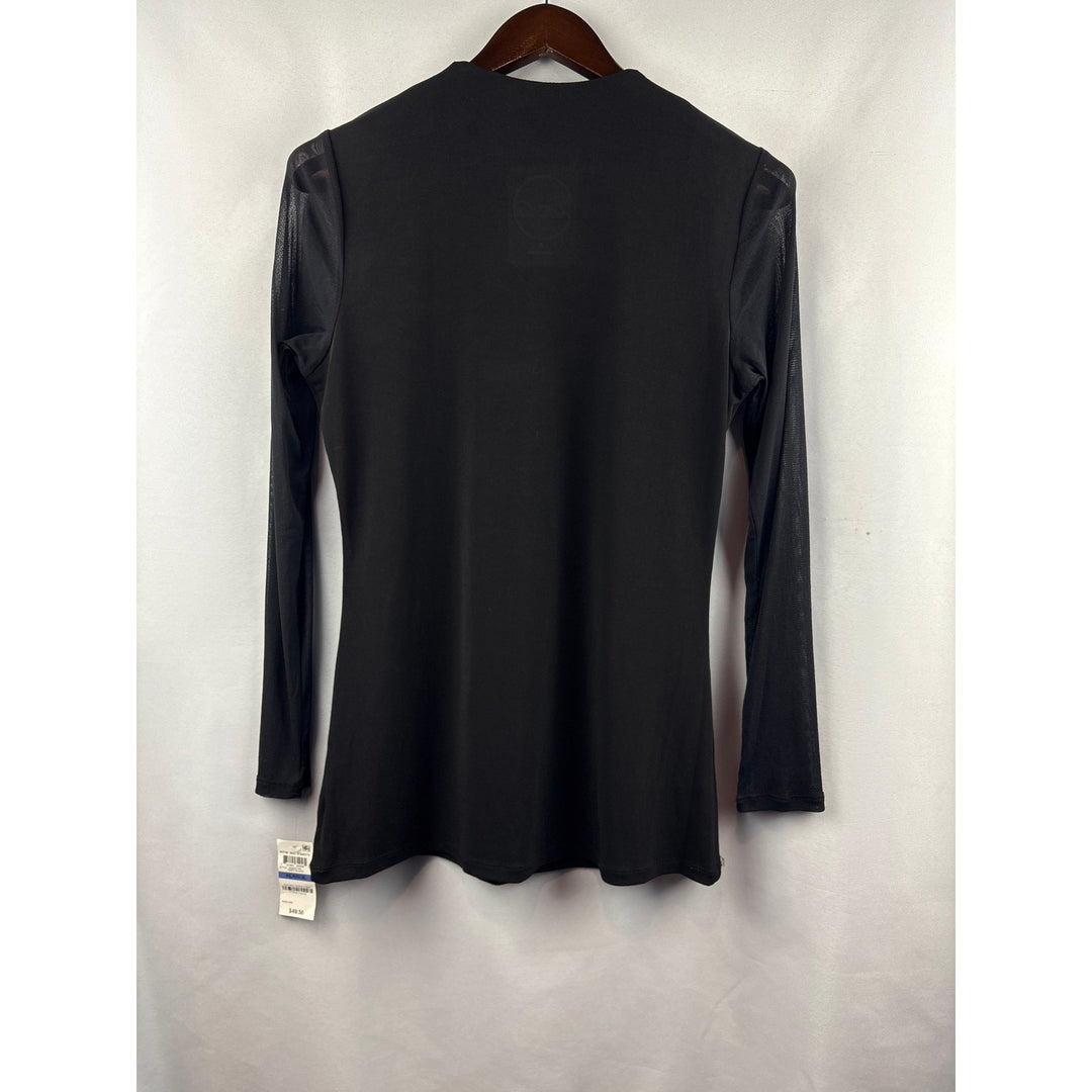 Women’s I.N.C International Concepts XL Black Long Meah Sleeve Blouse
