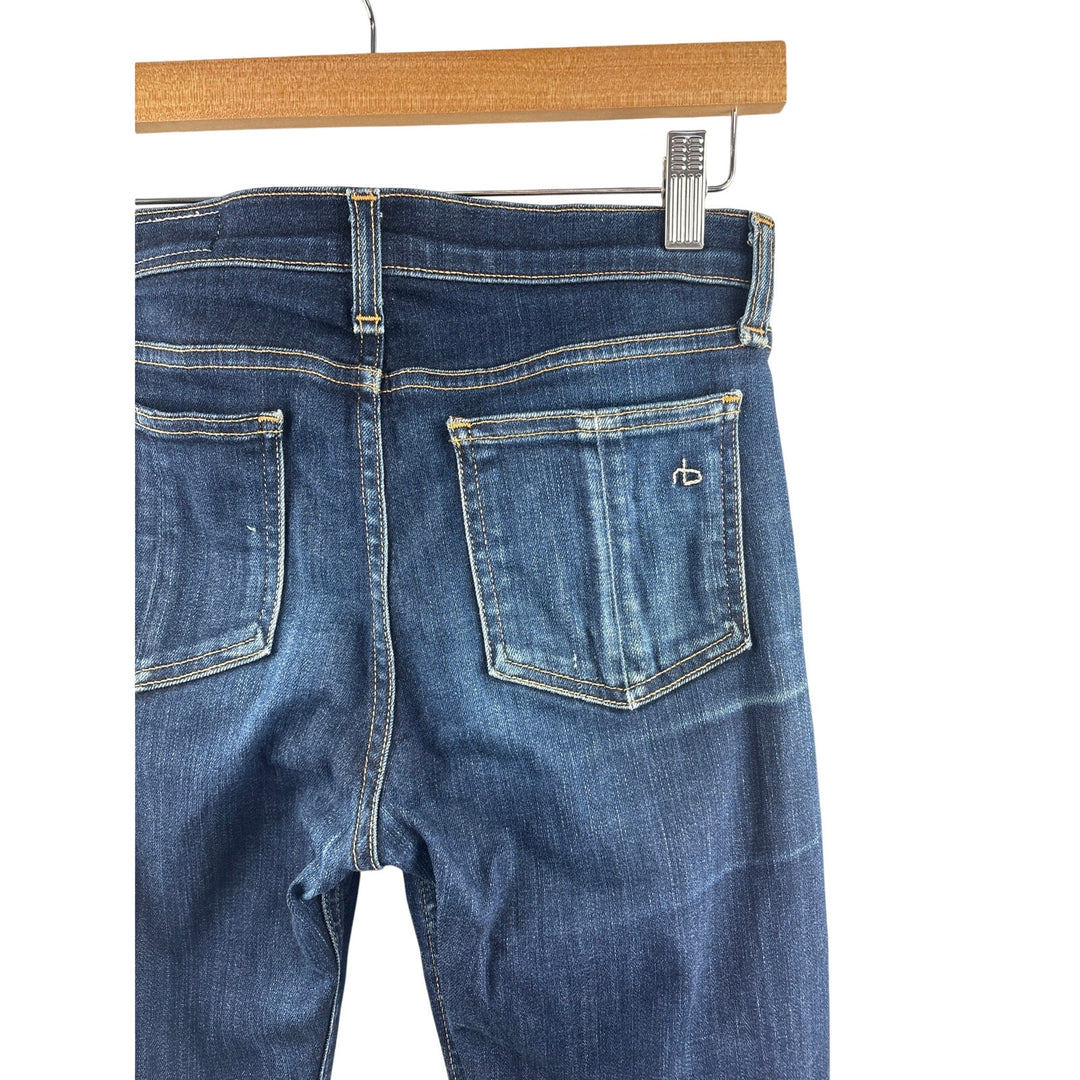 Women’s Rag & Bone Size 26 Dark Washed Blue High Waist Skinny Jeans