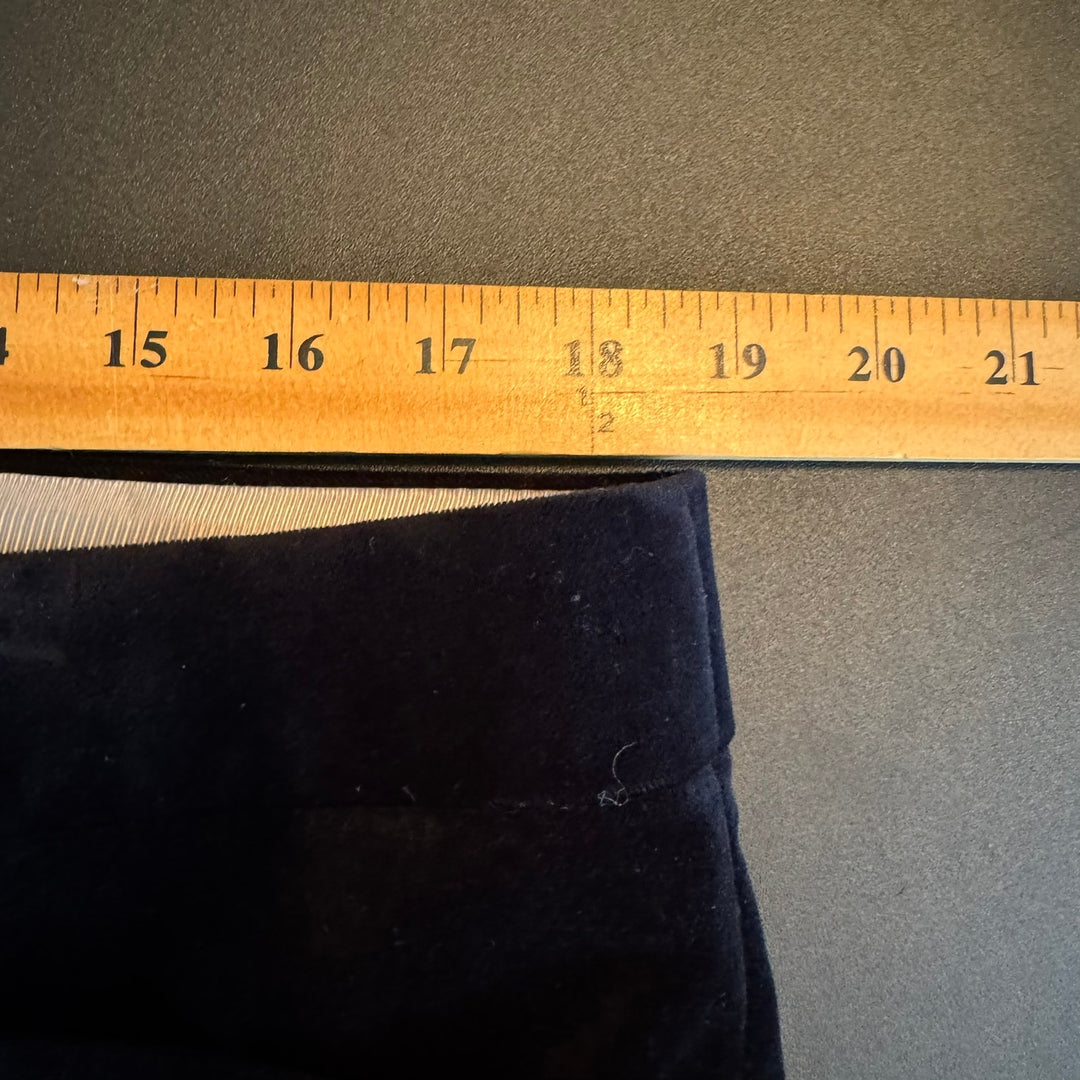 Banana Republic Women's Black Velvet Wide Leg Trousers, Size 14