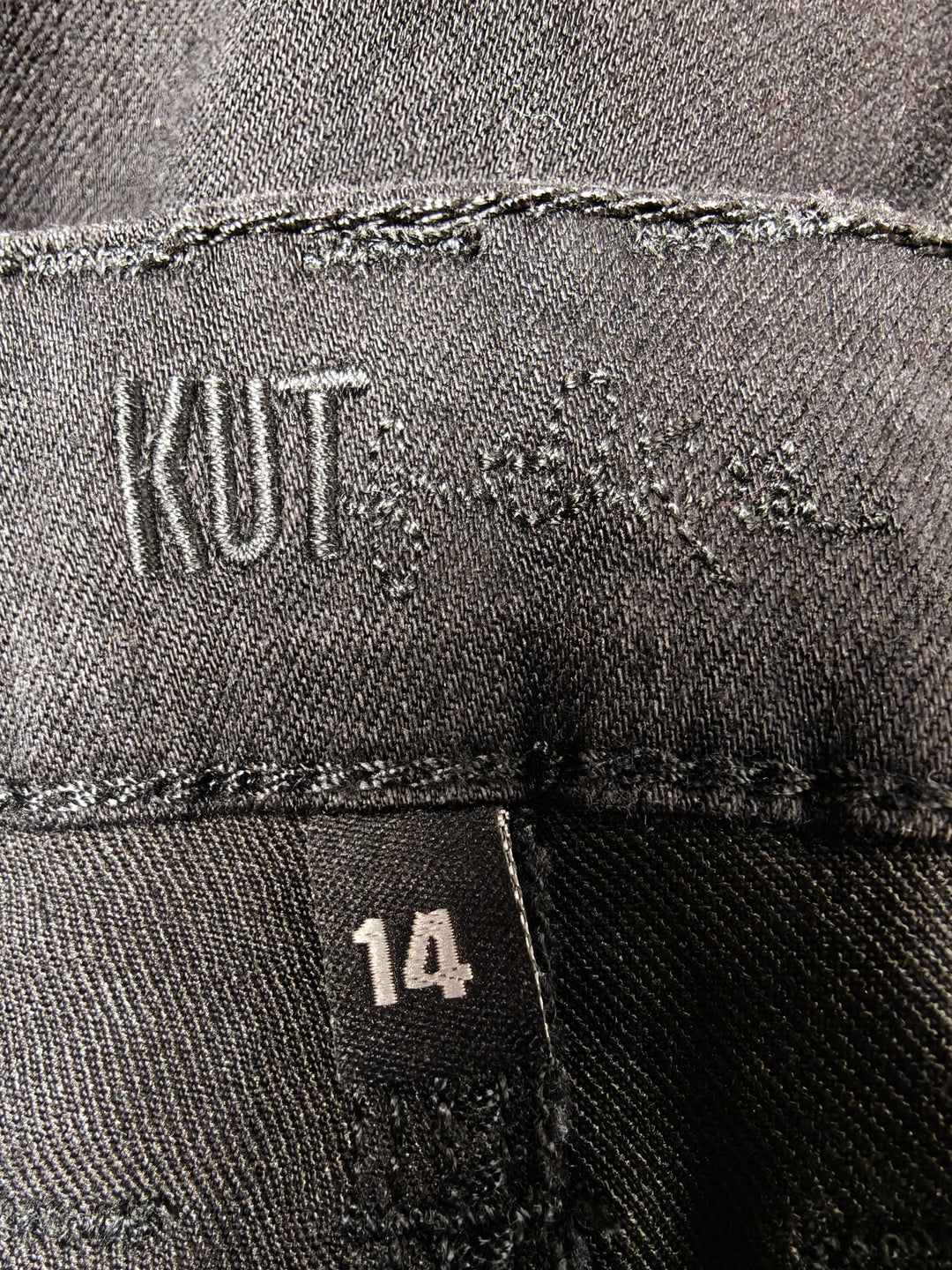 Womens KUT from the Kloth Diana Skinny Jeans Black Size 14 NWT