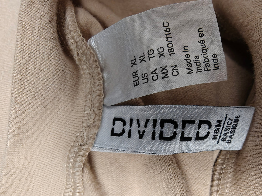 Womens H&amp;M Divided Cropped T Shirt Beige XL
