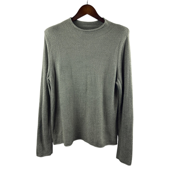 Women’s Barefoot Dreams Large Sage Green Pull Over Plush Sweater