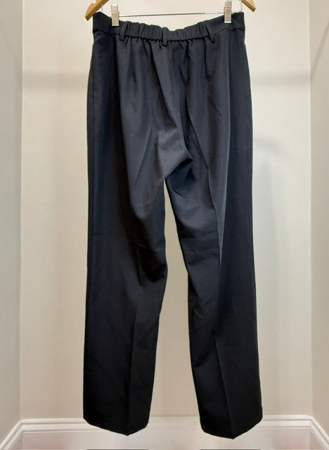 Classic Charcoal Gray One Button Pants Suit SzL