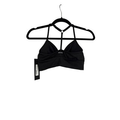 NWT Michi Black Ruched Racerback Sports Bra Size XS – Stretchy Activewear Top