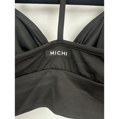 NWT Michi Black Ruched Racerback Sports Bra Size XS – Stretchy Activewear Top
