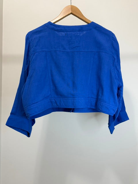 Torrid Cobalt Blue Bolero Style Jacket Sz1X(14-16)