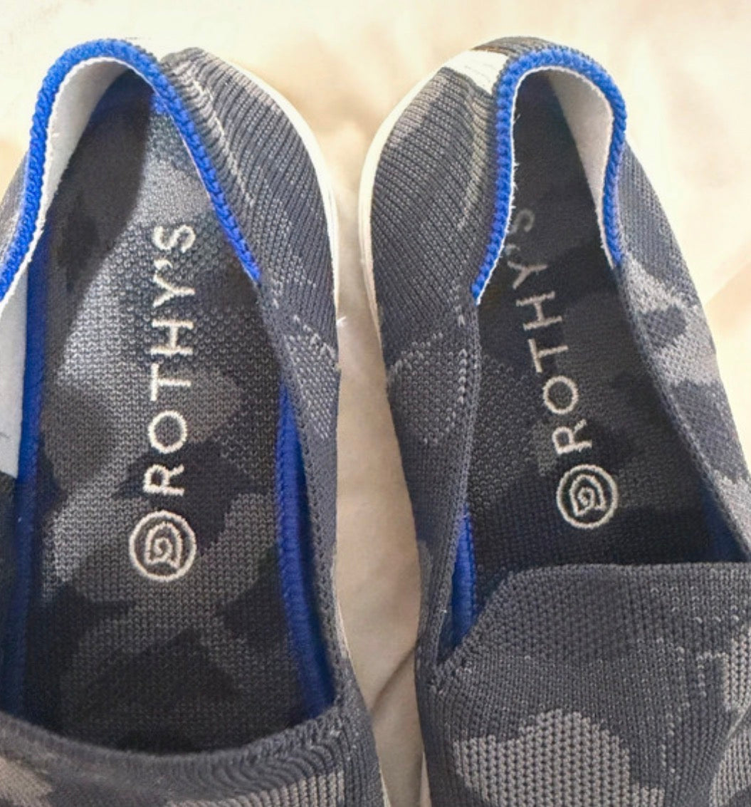 Rothy’s camo slip on sneakers