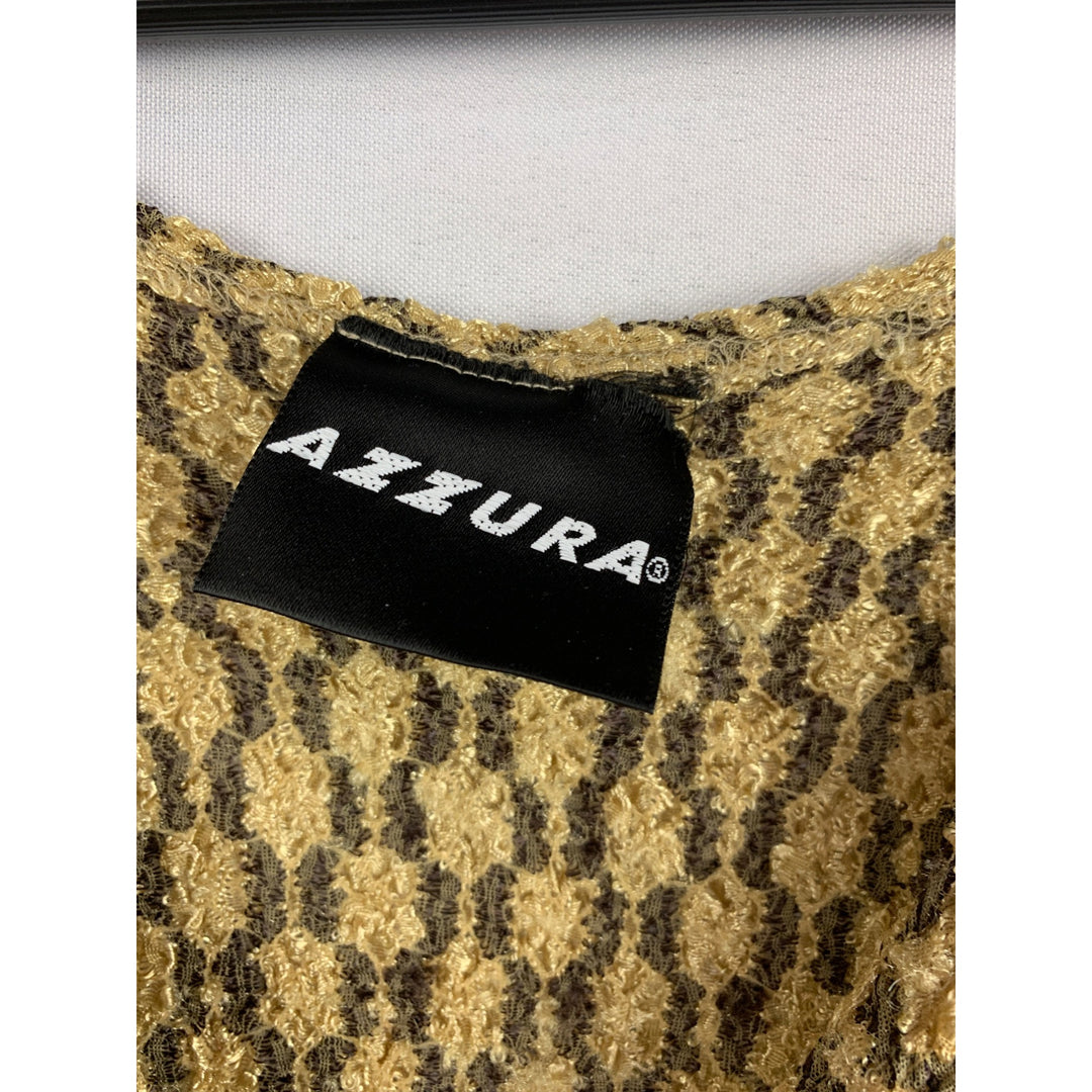Azzura Medium Sleeveless Textured Womens Top