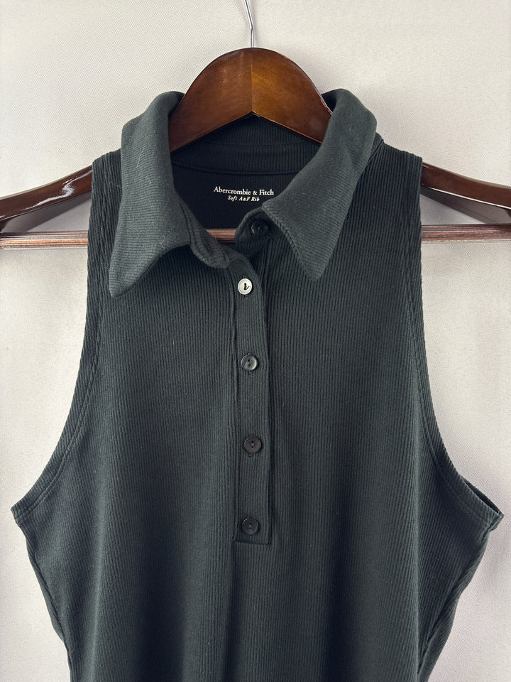 Women’s Abercrombie &amp; Fitch Large Black Sleeveless Bodysuit