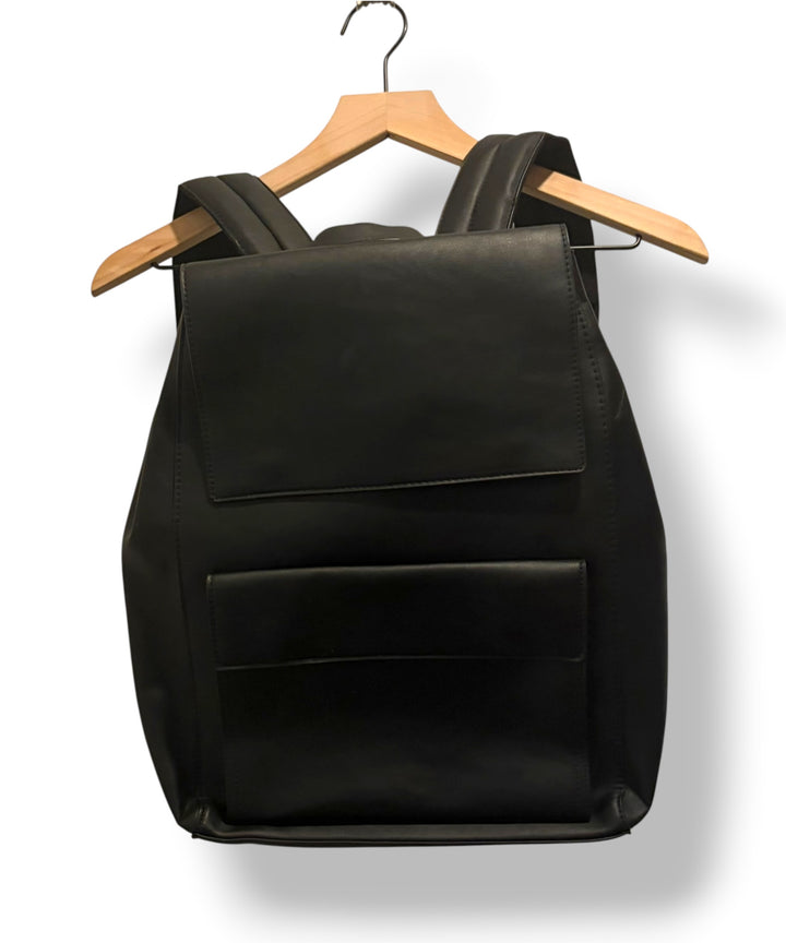 Zara Black Laptop Backpack Work Bag NWT – Quiet Luxury Minimalist