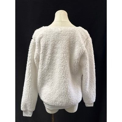 Women’s Snooze Button Unicorn Graphic Sweater Sz L