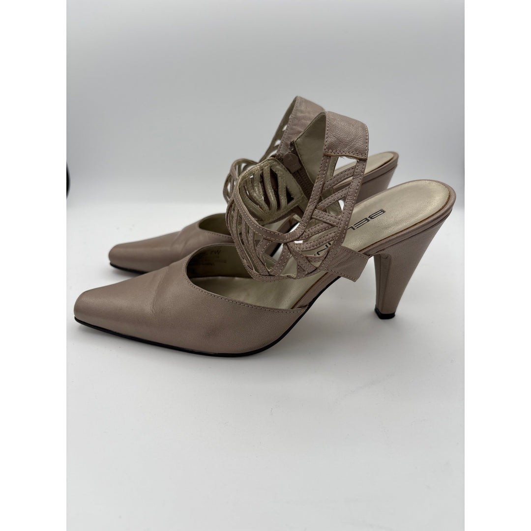 Bellini Womens 7 Strappy High Heel Pointed Toe Sandals