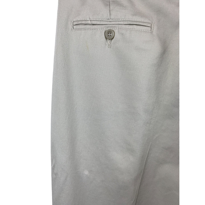 Dockers Mens Pleated Classic Fit Pants W36 L30 100% Cotton Beige