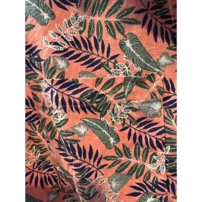 Women’s Plus Size DIP Crop Tie Tank Blouse Pink Floral Size 1X