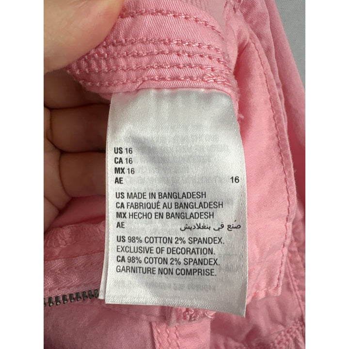 Women’s Style & Co Size 16 Bubblegum Pink Cargo Capri Pants