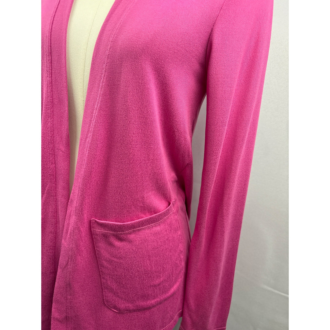 Hue Womens Pink Open Front Cardigan Small