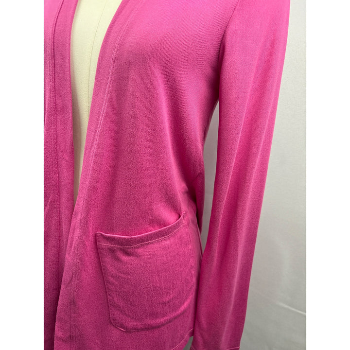 Hue Womens Pink Open Front Cardigan Small