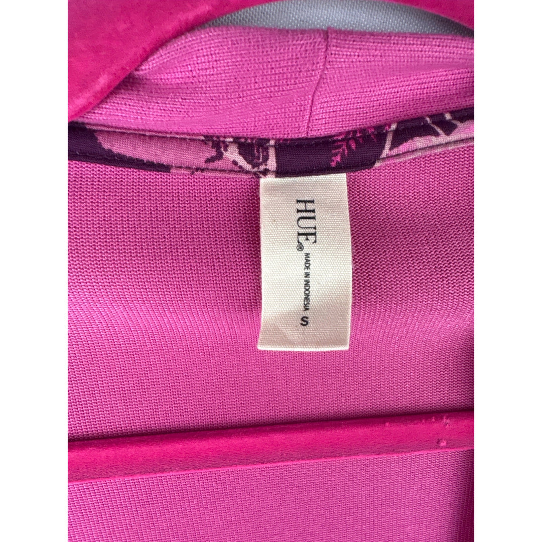 Hue Womens Pink Open Front Cardigan Small