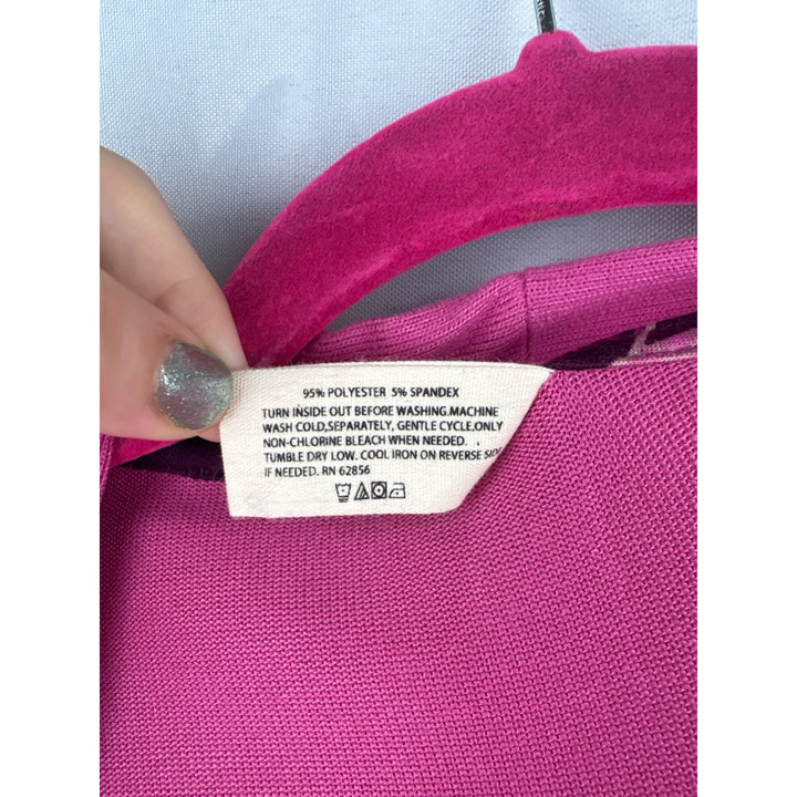 Hue Womens Pink Open Front Cardigan Small