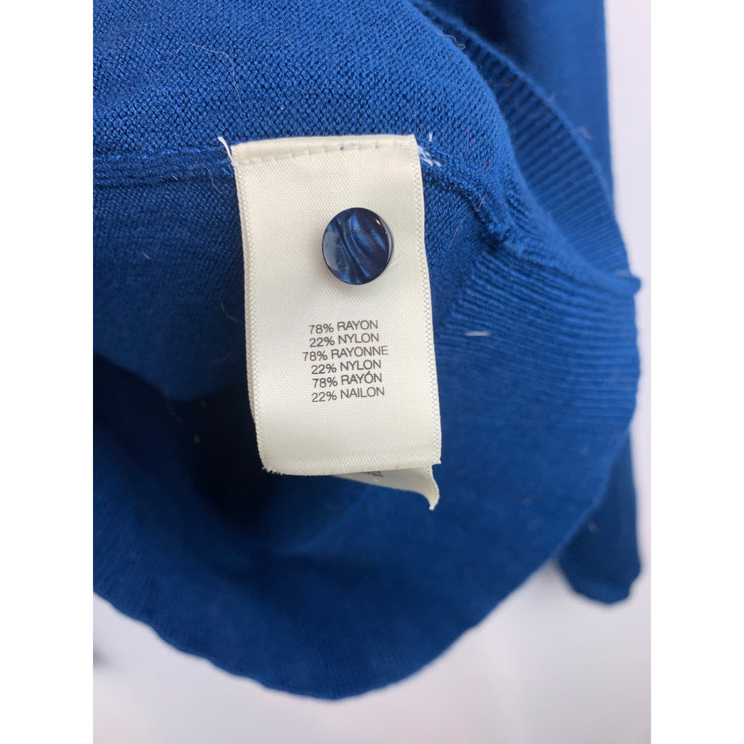 Kenneth Cole Womens Blue Cardigan Sweater Small