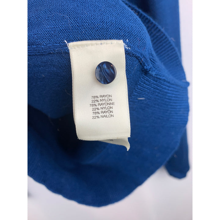 Kenneth Cole Womens Blue Cardigan Sweater Small