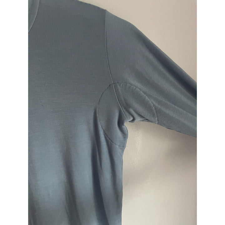 Numi Consciously Kind Tencel Lycra Turtleneck Blue Shirt Sweatproof Undershirt Small Base Layer