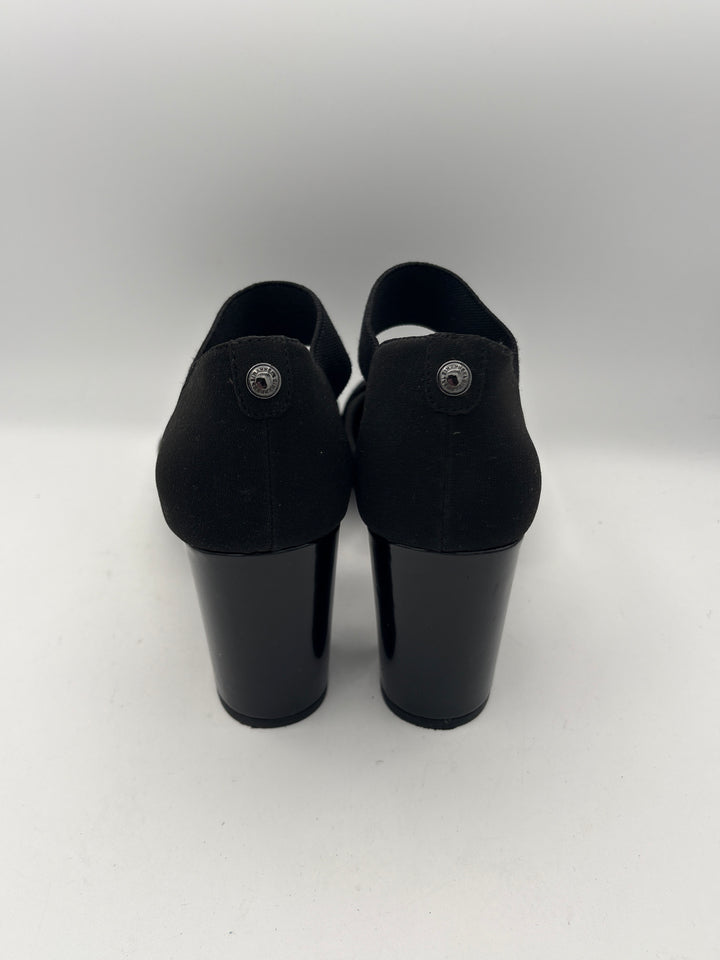 Women’s Anne Klein Size 10 Black Faux Suede Block Heels