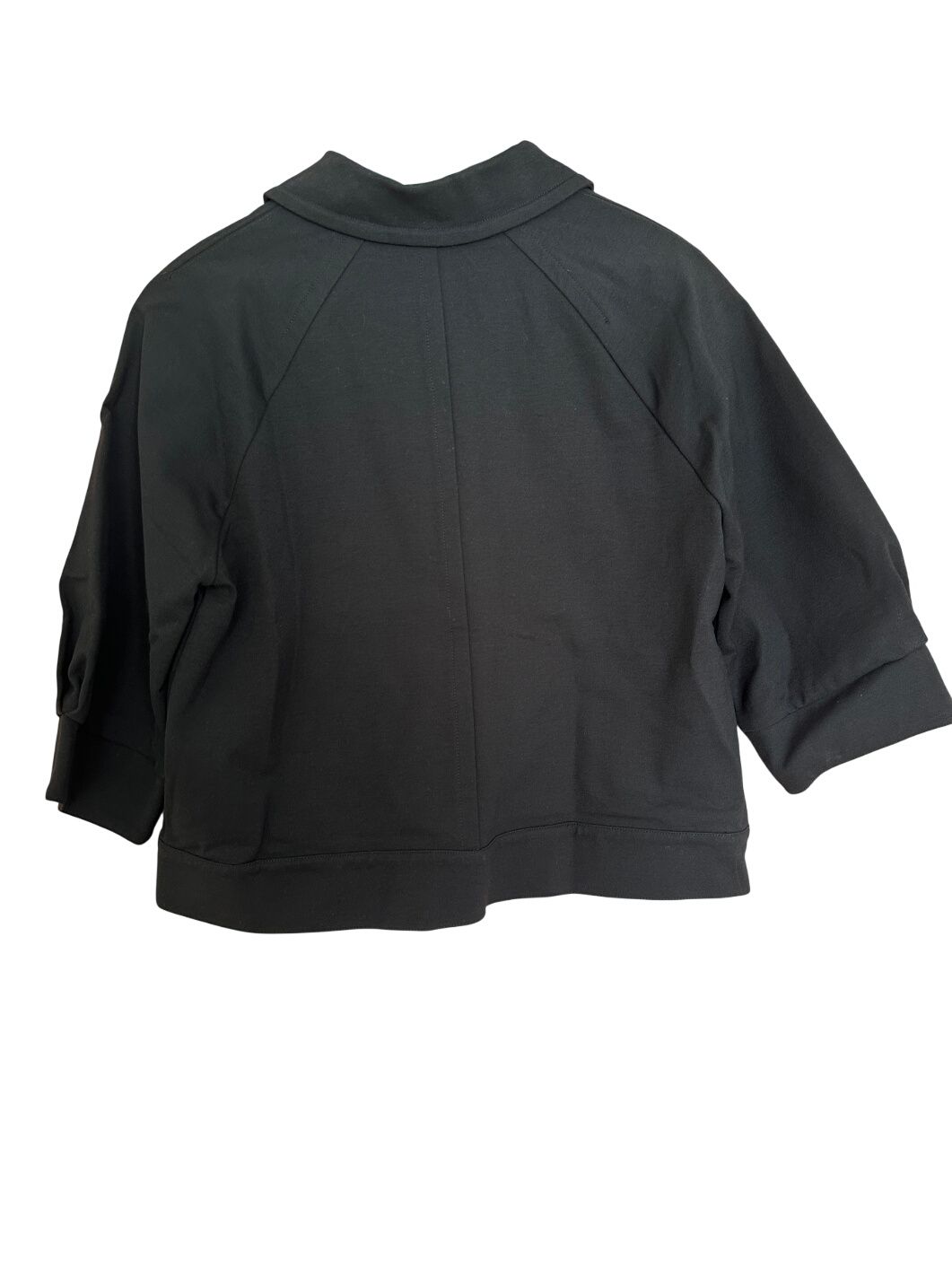 Vintage Calvin Klein Black Cropped Jacket With Three Quarter Sleeves