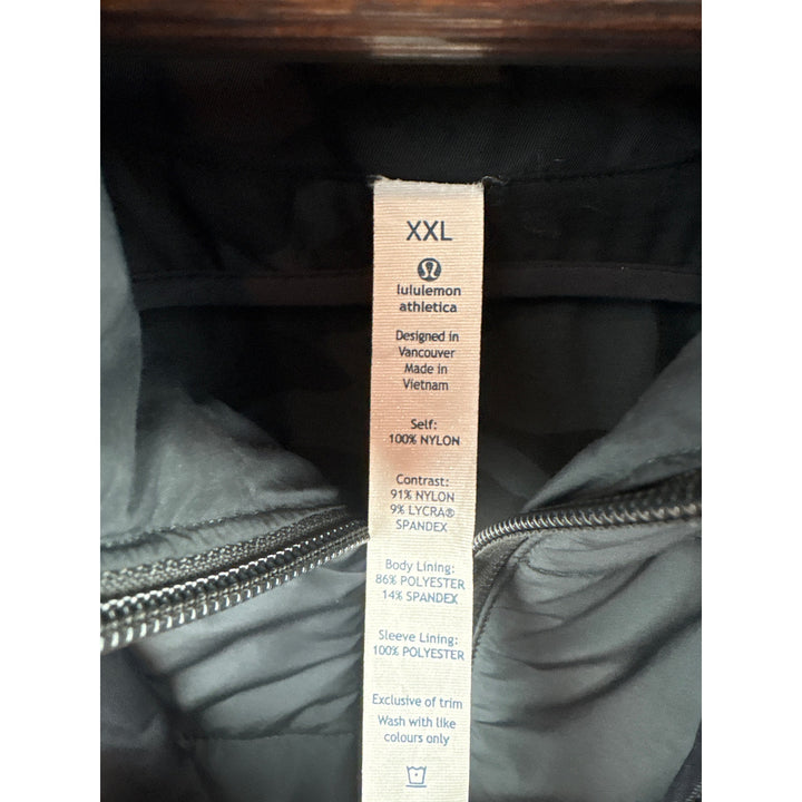 Men's lululemon XXL Black Raincoat