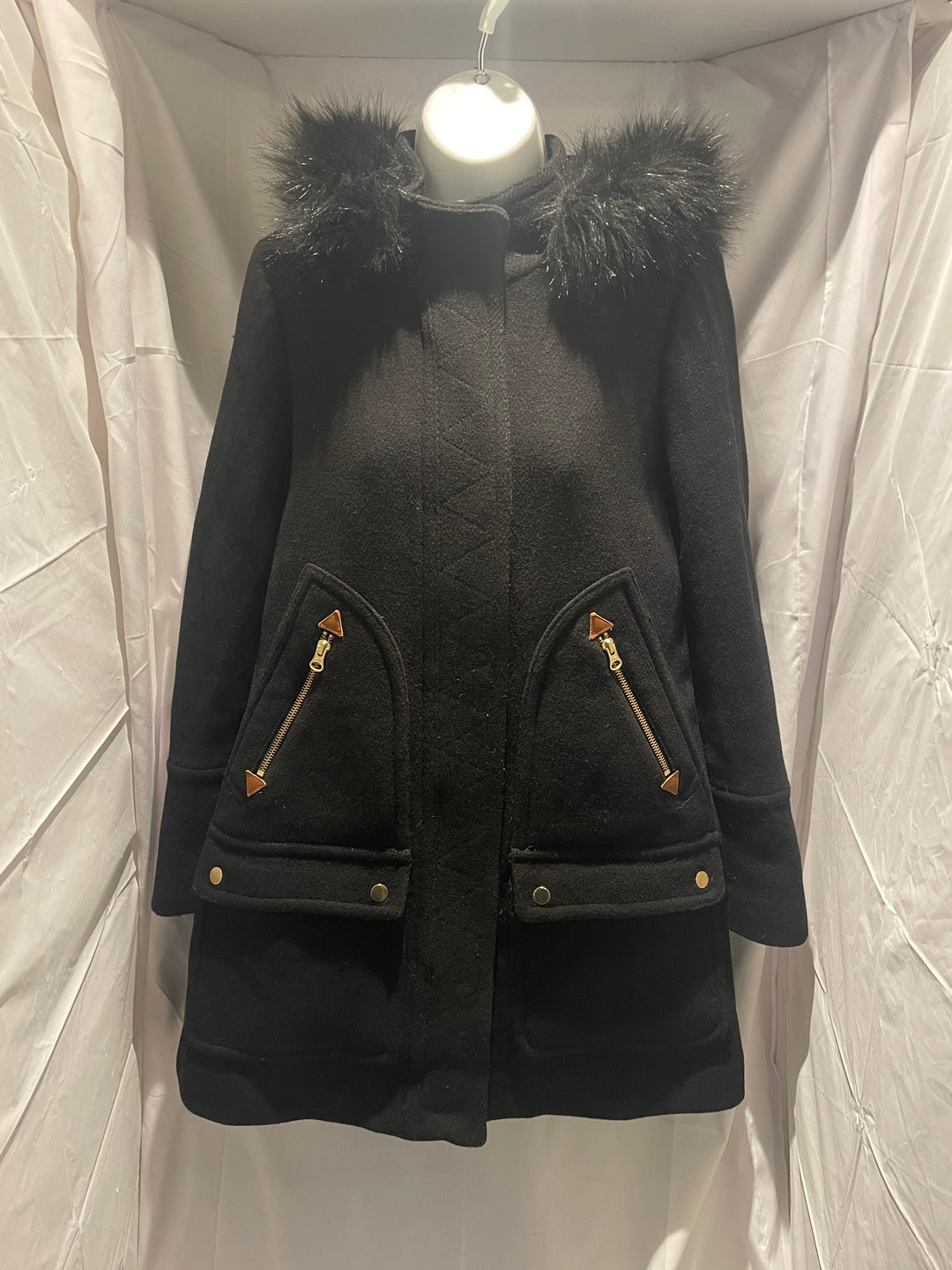 J. Crew Chateau Parka in Italian Stadium - Cloth Wool by Italy’s Nelly Gori mill.