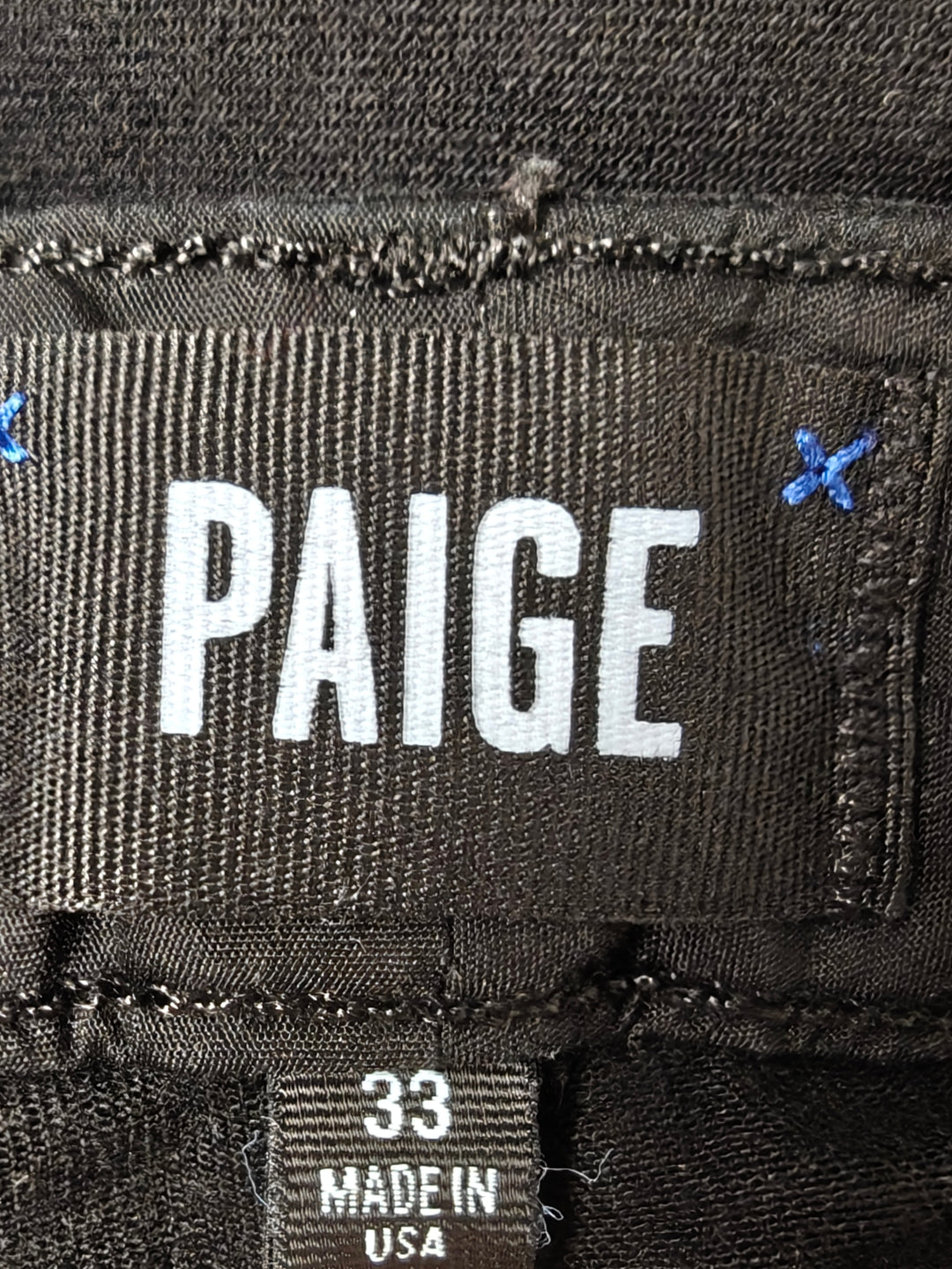 Womens PAIGE Skyline Bootcut Jeans Black Size 33
