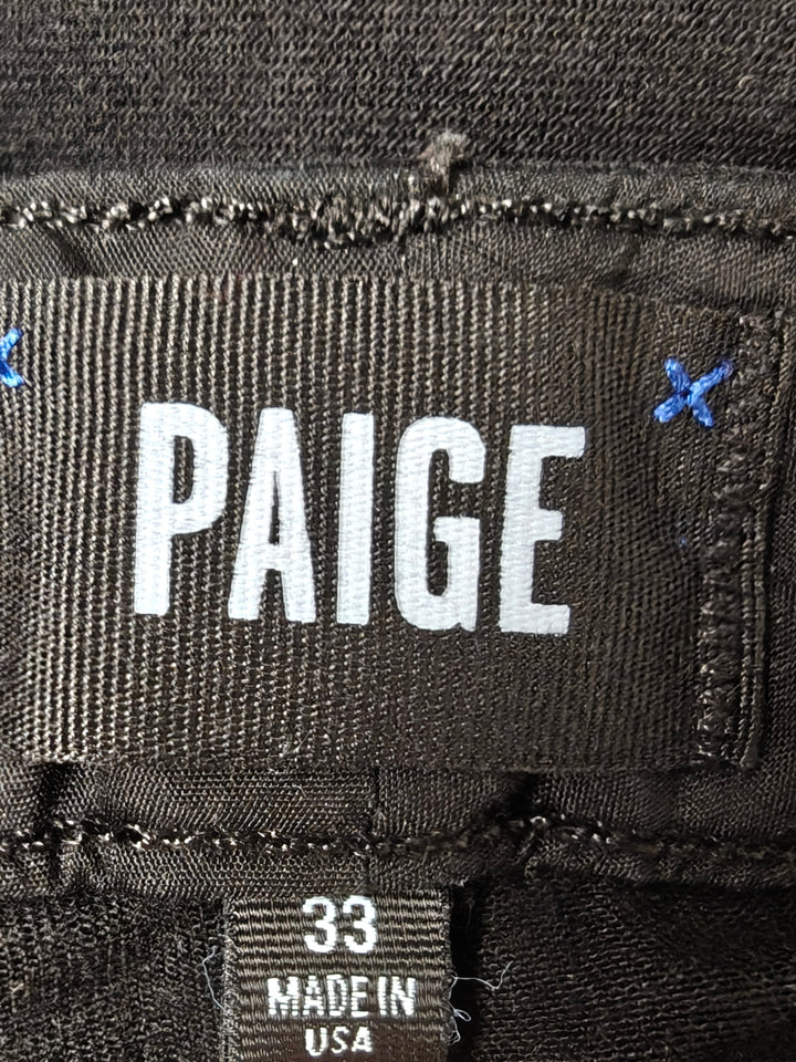 Womens PAIGE Skyline Bootcut Jeans Black Size 33