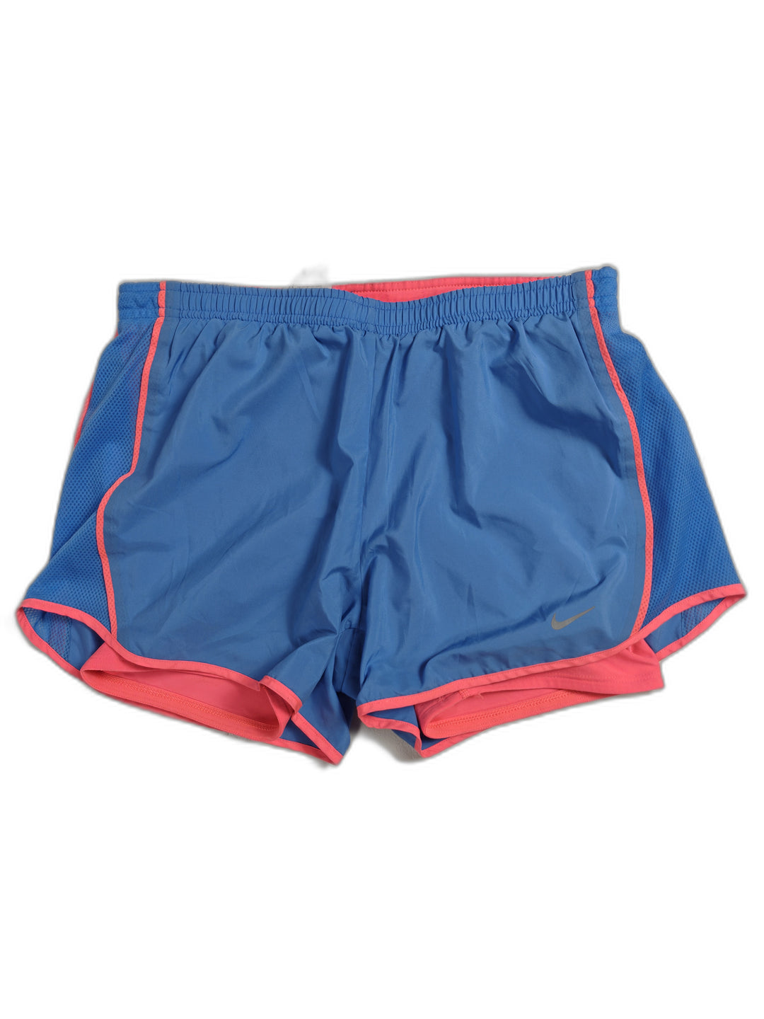 Womens Nike Dri-FIT Running Shorts Blue Pink Small