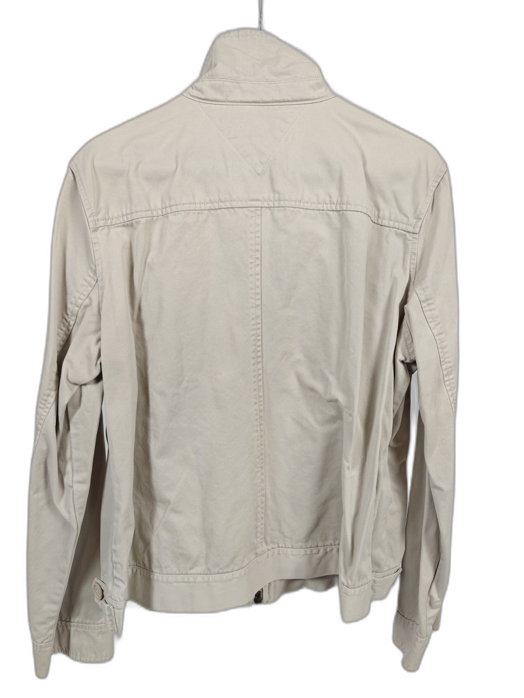 Mens Tommy Hilfiger Cream Beige Utility Jacket With Zipper