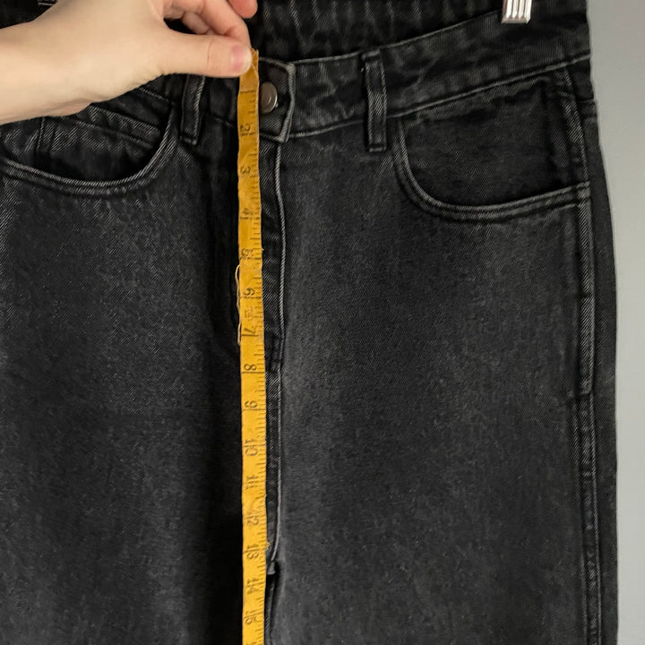 Robert Rodriguez Black High Waist Minimalist Boho Wide Leg Jeans size 28"