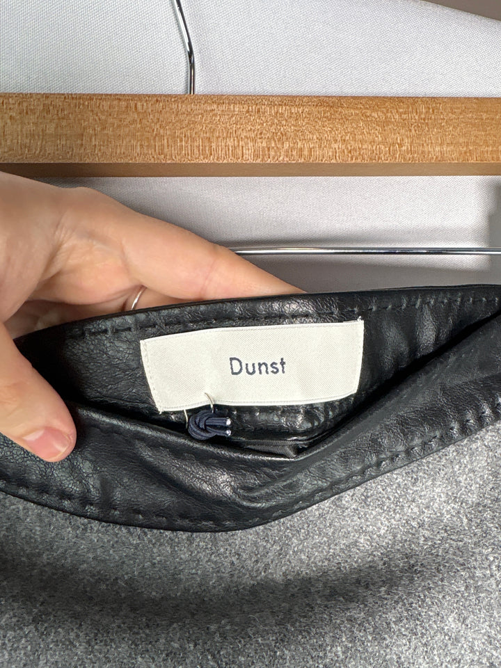 Womens Dunst Gray Black Wool Blend Pleated A Line Mini Skirt Size Small