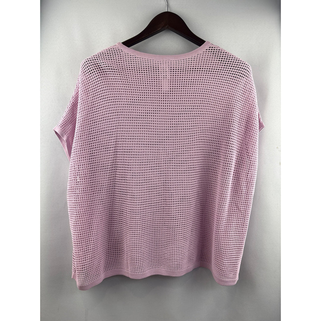 Women’s Wynne Layers XL Lilac Mesh Short Sleeve Shirt