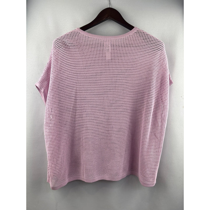Women’s Wynne Layers XL Lilac Mesh Short Sleeve Shirt