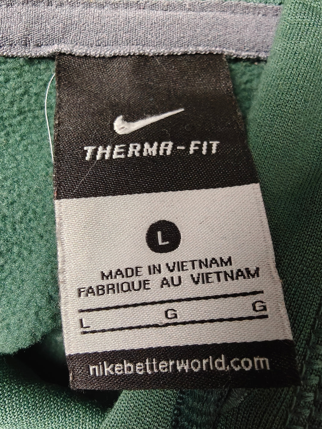 Mens Nike Therma Fit Hoodie Green Large