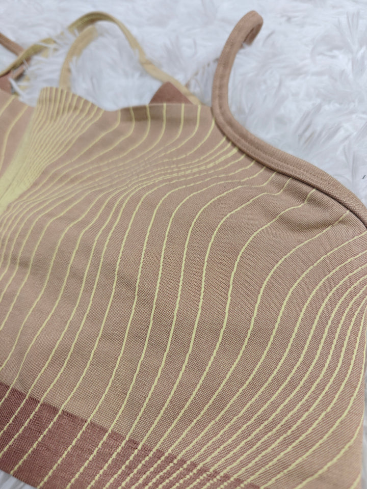 Womens Nike Dri-FIT ADV Sports Bra Tan Yellow XL