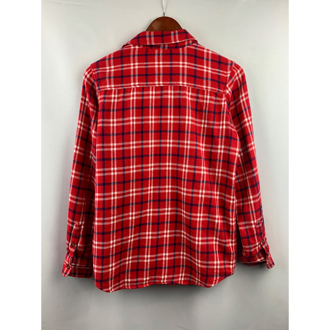 Women's Lands End Red Flannel Size XL