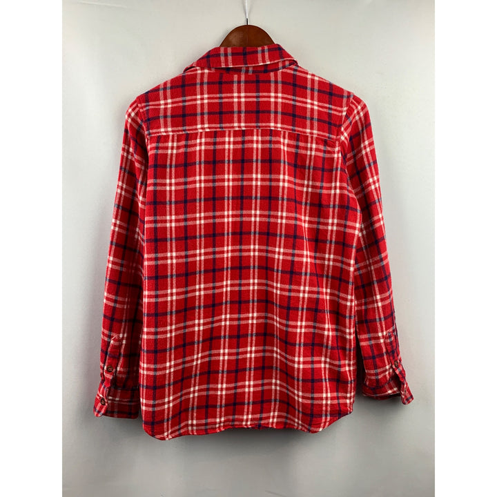 Women's Lands End Red Flannel Size XL