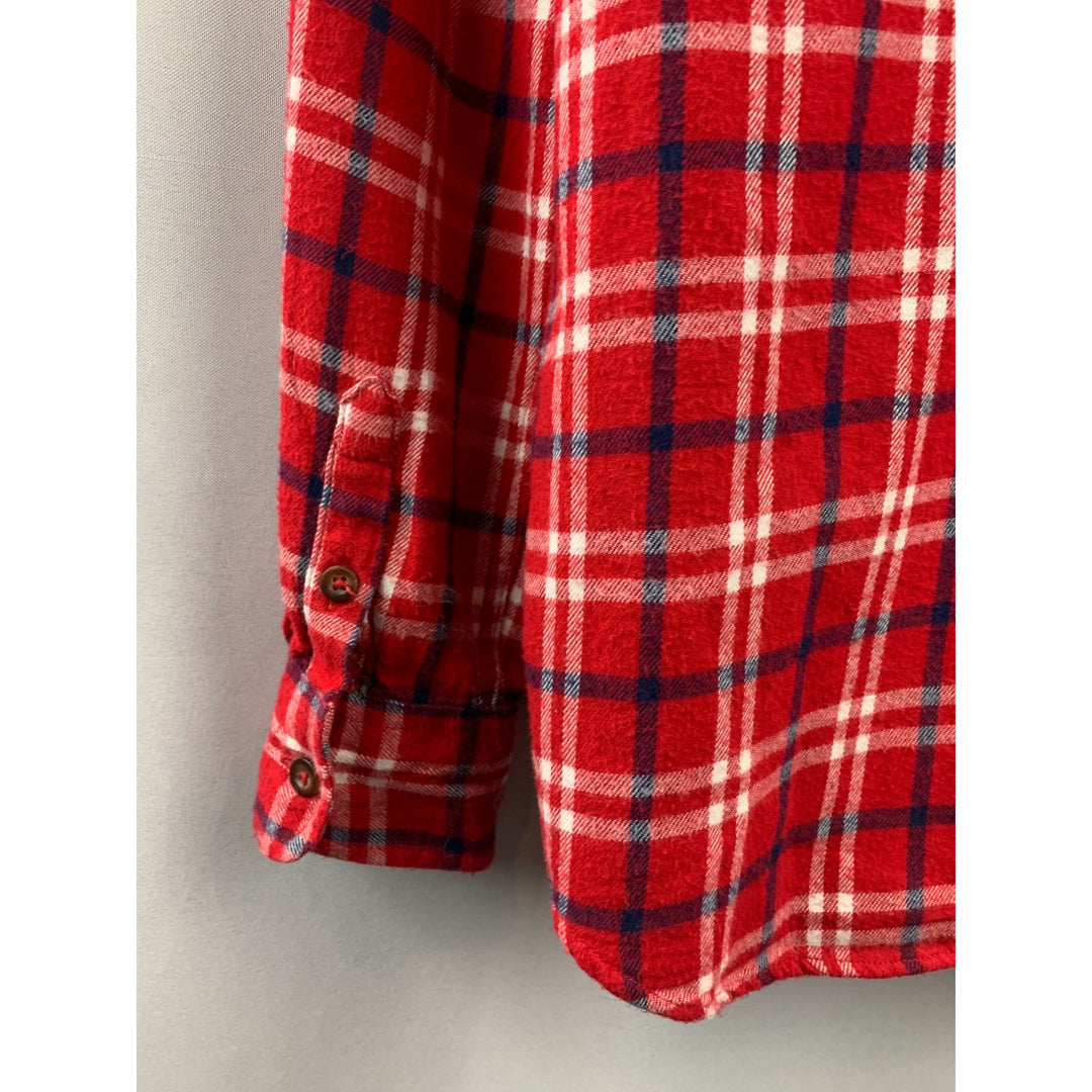 Women's Lands End Red Flannel Size XL