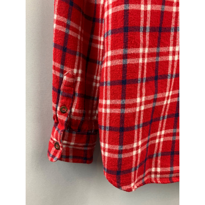 Women's Lands End Red Flannel Size XL