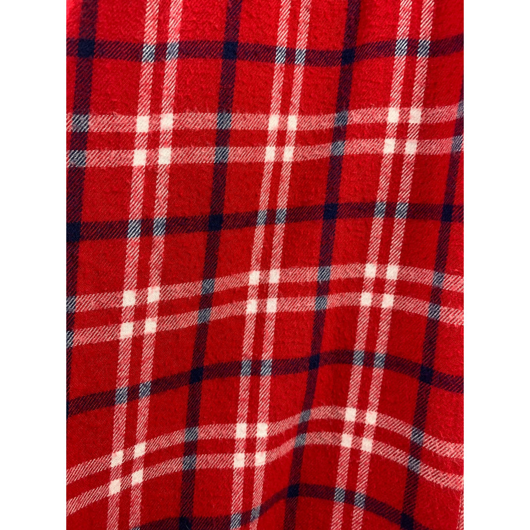 Women's Lands End Red Flannel Size XL