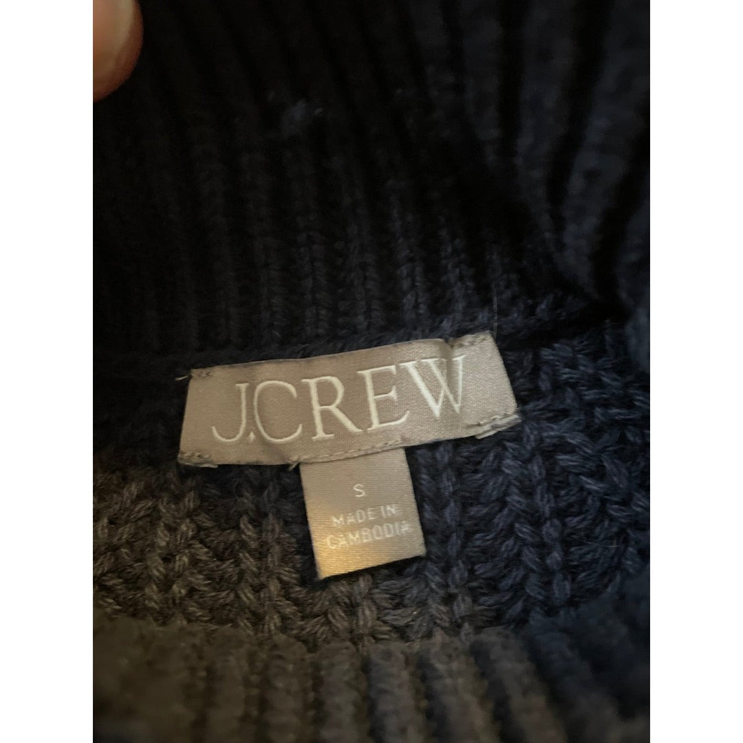 J Crew Relaxed Chunky Knit Rollneck Sweater With Raglan Sleeves Size Small