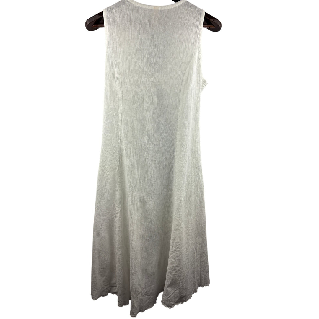 Women’s Serendipity XL White Long Sleeveless Vest.